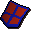 Decorative shield (red)