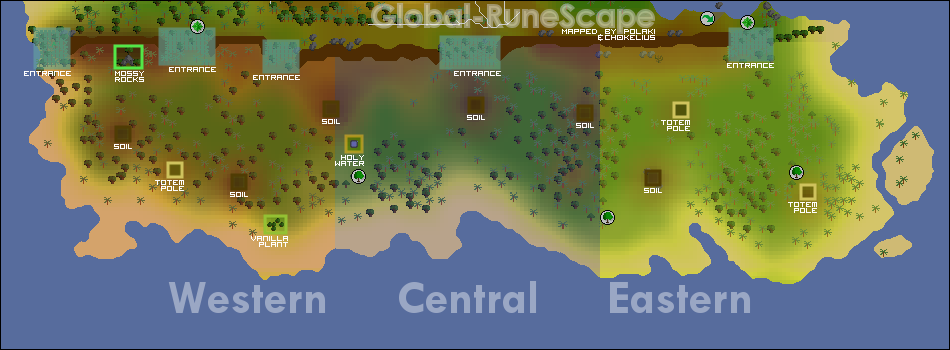 Click to show full-size map Legends' quest map