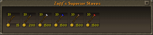 Zaff's Superior Staffs Zaff's Superior Staffs
