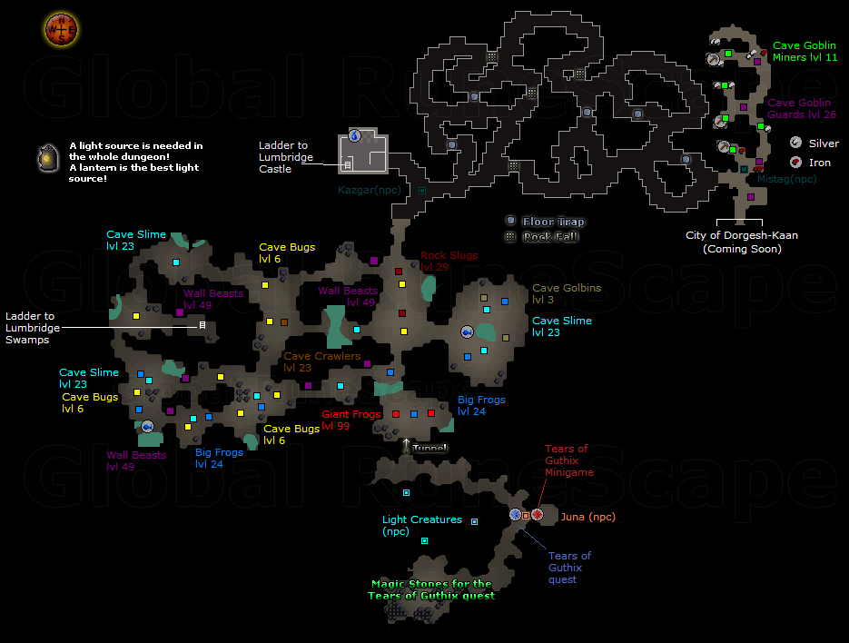 Lumdbridge Caves map